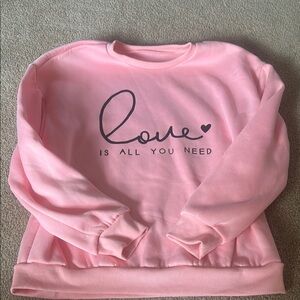 SHEIN Blush Pink Fleece Pullover